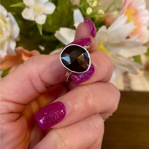 *SOLD* Sterling Smoky Quartz Ring🌻